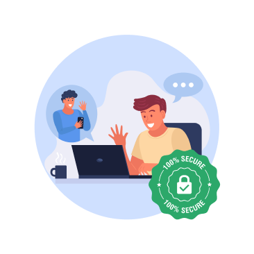 Private & secure illustration